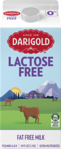 Product image of Darigold lactose free fat free milk carton in the 59oz size