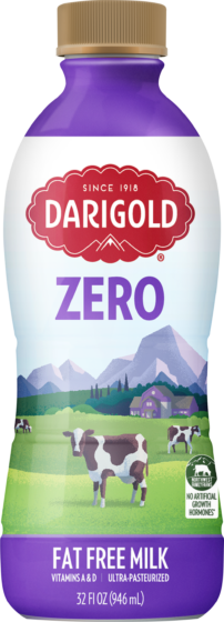 Product image of Darigold Zero fat free milk bottle in the quart size
