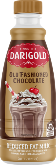 Product image of Darigold old fashioned chocolate milk in a 28 ounce bottle