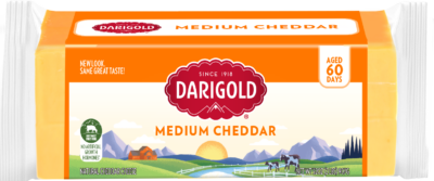Product image of Darigold Medium Cheddar Cheese in a 32 ounce block