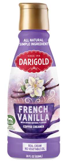 Product image of a 28 ounce bottle of Darigold French Vanilla Coffee Creamer