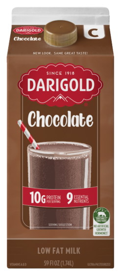 Product image of Darigold Low Fat Chocolate Milk in a 59 ounce carton