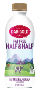 Product image of Darigold Fat Free Half & Half in a 32 ounce bottle