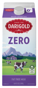 Product image of Darigold Zero fat free milk carton in the half gallon size