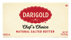 Product image of a one pound block of Darigold salted butter Chef's Choice