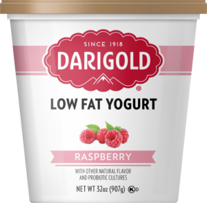 Product image of Darigold Raspberry Yogurt in a 32 ounce tub
