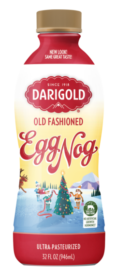 Product image of a 32 ounce bottle of Darigold's old-fashioned eggnog