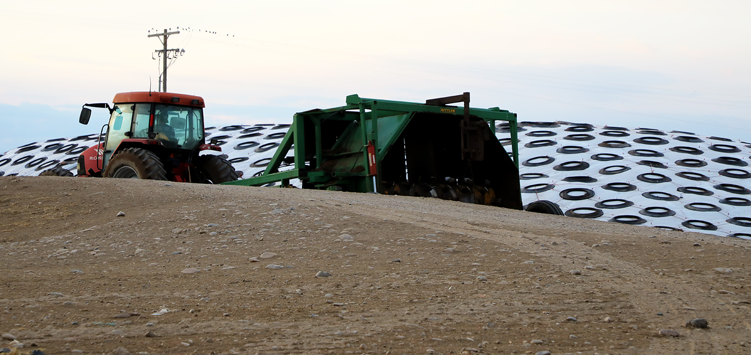 Dairy equipment on a farm