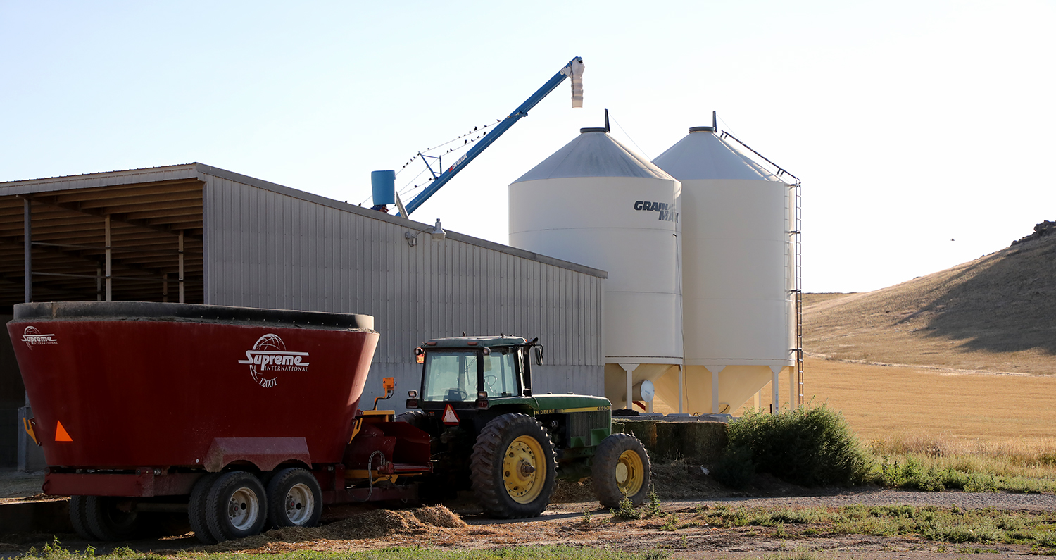 Equipment on a dairy farm