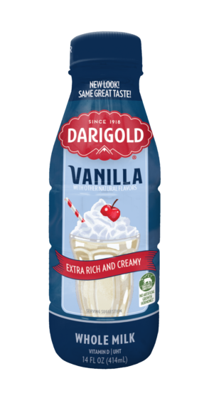 Product image of Darigold Old Fashioned Vanilla Milk in a 14oz single serve bottle