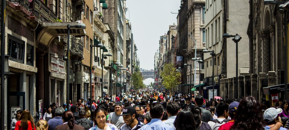 Mexico City People in the Streets