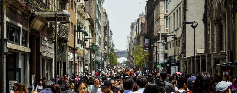 Mexico City People in the Streets