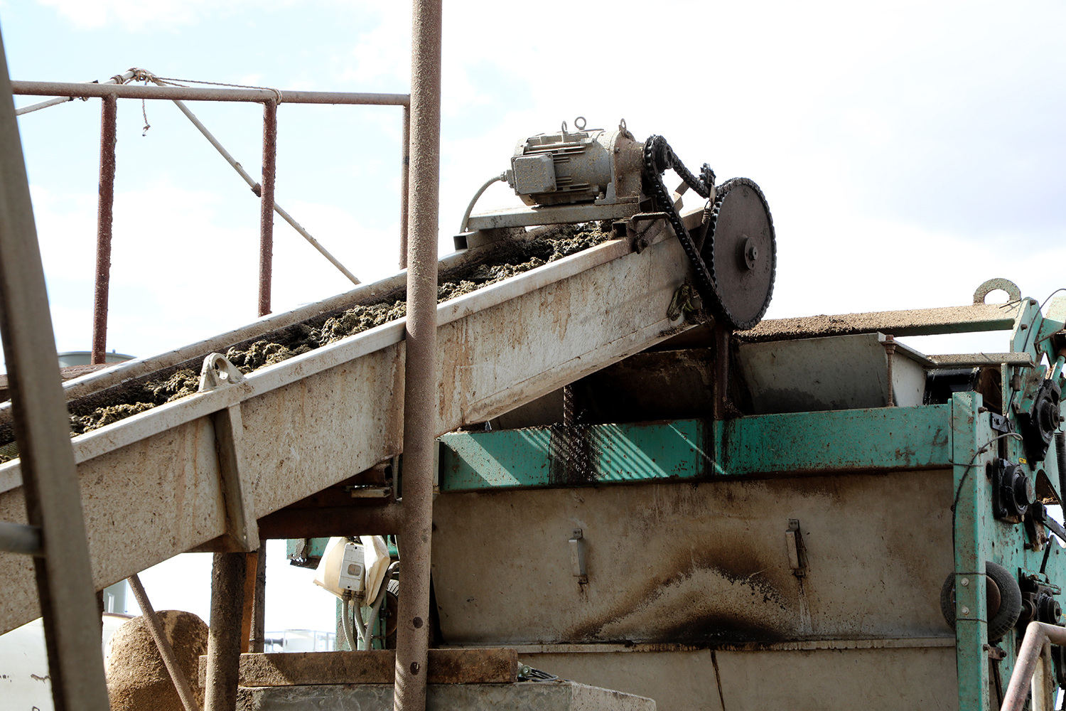 Dairies often separate liquids and solids so the manure can be reused.